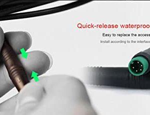 SAMEBIKE Bici Elettriche Biciclette Elettriche 48V 10.4AH 26 Pollici Mountain bike elettriche pieghevoli con display LCD a colori SHIMANO 21 Velocità per Adulti (LO26-bianco) 10 SAMEBIKE Bici Elettriche Biciclette Elettriche 48V 10.4AH 26 Pollici Mountain bike elettriche pieghevoli con display LCD a colori SHIMANO 21 Velocità per Adulti (LO26-bianco) - immagine 5