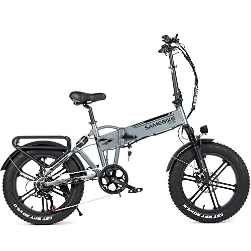 SAMEBIKE Bicicletta Elettrica 20 Pneumatici Grassi Mountain Bike Pieghevole Per Adulti e Ragazzi Ebike 48V10 Ah Shimano 7 Velocita 0 SAMEBIKE Bicicletta Elettrica 20" Pneumatici Grassi Mountain Bike Pieghevole Per Adulti e Ragazzi Ebike 48V/10 Ah Shimano 7 Velocità