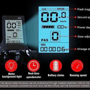 SAMEBIKE Bicicletta Elettrica 26 "Mountain Bike Ebike 48V Batteria Pedal Assist Bicicletta Elettrica Città Adulta, bianco 11 SAMEBIKE Bicicletta Elettrica 26 "Mountain Bike Ebike 48V Batteria Pedal Assist Bicicletta Elettrica Città Adulta, bianco - immagine 5