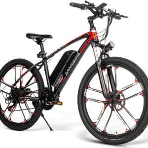 SAMEBIKE Bicicletta Elettrica 26 "Mountain Bike Ebike 48V Batteria Pedal Assist Bicicletta Elettrica Città Adulta, bianco