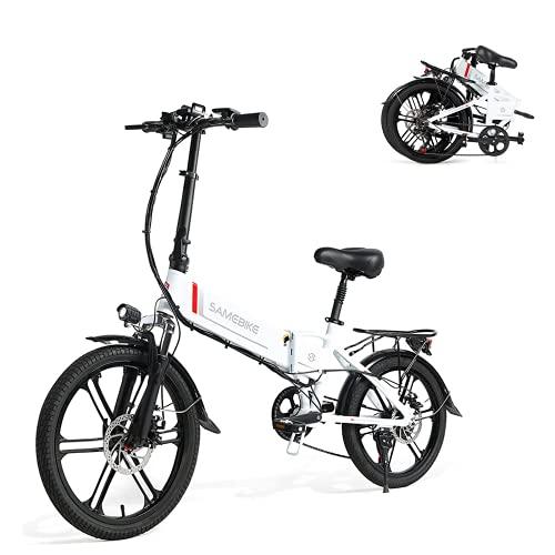 SAMEBIKE Bicicletta Elettrica per Adulti 20Pieghevole Bici Elettrica con Pedalata AssistitaCity E bike Unisex Adulto Batteria Rimovibile 48V104AHBici Elettriche per 7 Velocita 0 Biciclette e accessori con spedizione gratuita, ciclismo