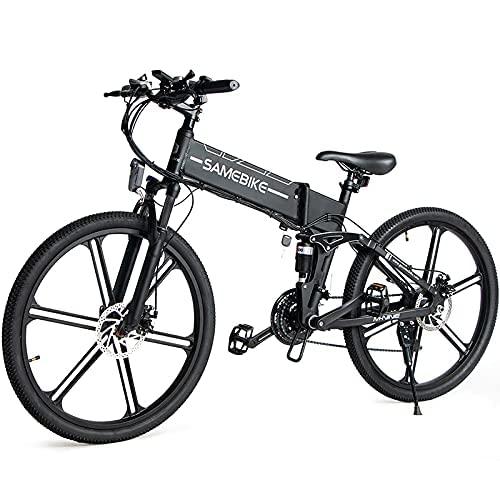 SAMEBIKE Bicicletta Elettrica per Adulti 26Bici Elettrica con Pedalata AssistitaCity E bike Unisex AdultoBatteria Rimovibile 48V104AH125AHBici Elettriche per Shimano 21 Velocita 0 SAMEBIKE Bicicletta Elettrica per Adulti 26'',Bici Elettrica con Pedalata Assistita,City E-bike Unisex Adulto,Batteria Rimovibile 48V10.4AH/12.5AH,Bici Elettriche per Shimano 21 Velocità