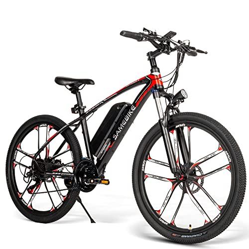 SAMEBIKE Bicicletta Elettrica per Adulti 26con Pedalata Assistita Unisex Batteria Rimovibile 48V10AH per Shimano 21 Velocita 0 SAMEBIKE Bicicletta Elettrica per Adulti 26'',con Pedalata Assistita, Unisex Batteria Rimovibile 48V10AH, per Shimano 21 Velocità