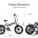 SAMEBIKE Fat Tire Bicicletta elettrica Bicicletta elettrica Mountain Beach Snow Ebike 20 pollici per adulti 0 5 SAMEBIKE Fat Tire Bicicletta elettrica Bicicletta elettrica Mountain Beach Snow Ebike 20 pollici per adulti