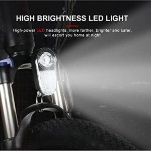 SAMEBIKE Mountain Bici Elettrica 27, 5 pollici 48V10.4AH Batteria Rimovibile Pedalata Assistita Mountain Bicicletta Elettrica Display a colori TFT Urbana EBike Adulti, Nero - immagine 7