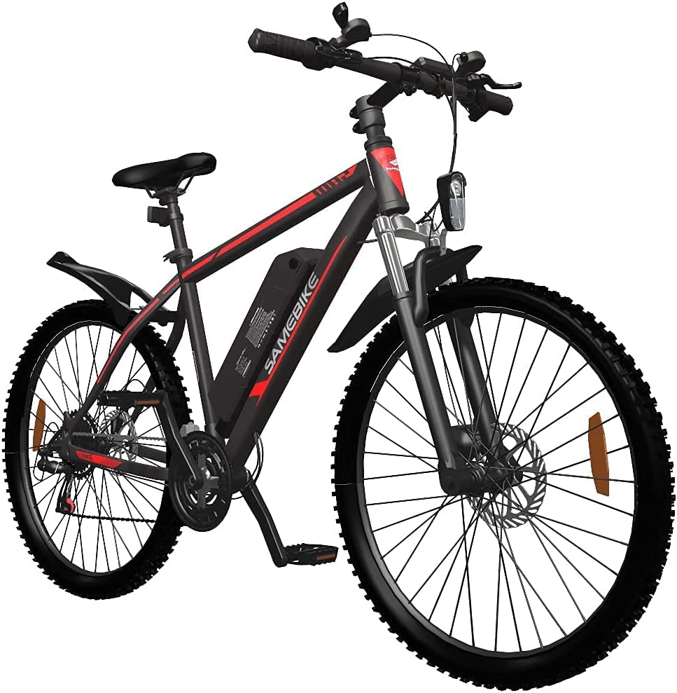 SAMEBIKE SY26 pollice mountain bike elettrica 36V 10Ah mountain bike adulto bici elettrica maschio e femmina I Shimano 7 speed shift I con pannello strumenti LCD Nero 0 SAMEBIKE SY26 pollice mountain bike elettrica 36V 10Ah mountain bike adulto bici elettrica maschio e femmina I Shimano 7-speed shift I con pannello strumenti LCD, Nero