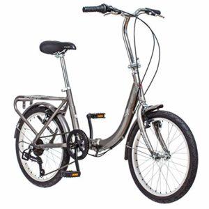 Schwinn Loop, Bicicletta Pieghevole Unisex, Titanio, 20" Wheels