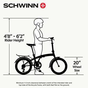 Schwinn Loop, Bicicletta Pieghevole Unisex, Titanio, 20" Wheels 14 Schwinn Loop, Bicicletta Pieghevole Unisex, Titanio, 20" Wheels - immagine 7