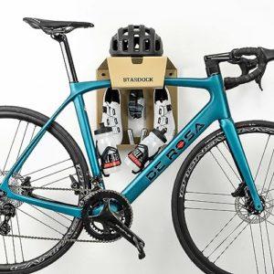 Stasdock, Supporto da Parete per Bicicletta, Bici da Strada - Made in Holland (New Gold) Appendi Bici da Corsa - Supporto Parete per Biciclette al Muro - Gancio portabici - immagine 3