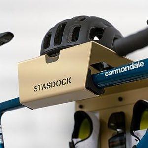 Stasdock, Supporto da Parete per Bicicletta, Bici da Strada - Made in Holland (New Gold) Appendi Bici da Corsa - Supporto Parete per Biciclette al Muro - Gancio portabici - immagine 4