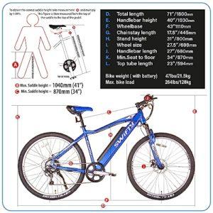 Swifty AT656, Mountain Bike with Battery Semi intergrated Into The Frame Unisex-Adult, Blu, Taglia Unica 11 Swifty AT656, Mountain Bike with Battery Semi intergrated Into The Frame Unisex-Adult, Blu, Taglia Unica - immagine 5