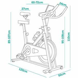 TECNOFIT - Indoor Cycling SP 2000 Belt Volano 24 kg Portata 140 kg - immagine 4