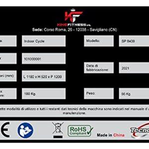 TECNOFIT - SP 8400 Speed Bike Racer - Spin Bike Professionale - Cyclette con Volano da 27 kg e Display LCD 13 TECNOFIT - SP 8400 Speed Bike Racer - Spin Bike Professionale - Cyclette con Volano da 27 kg e Display LCD - immagine 7