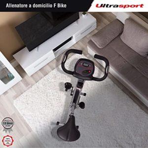 Ultrasport F-Bike, Bicicletta Trainer, Cyclette pieghevole, misurazione pulsazioni, 8 livelli resistenza, Argento/Nero 10 Ultrasport F-Bike, Bicicletta Trainer, Cyclette pieghevole, misurazione pulsazioni, 8 livelli resistenza, Argento/Nero - immagine 3