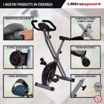 Ultrasport F-Bike, Bicicletta Trainer, Cyclette pieghevole, misurazione pulsazioni, 8 livelli resistenza, Argento/Nero 20 Ultrasport F Bike Bicicletta Trainer Cyclette pieghevole misurazione pulsazioni 8 livelli resistenza ArgentoNero 0 3 Ultrasport F-Bike, Bicicletta Trainer, Cyclette pieghevole, misurazione pulsazioni, 8 livelli resistenza, Argento/Nero