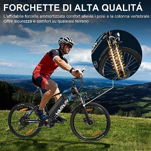 VARUN-Bicicletta-Elettrica-da-24-Pollici-Mountain-Bike-per-Uomini-e-Donne-con-3-Modalita-di-guida-Motore-da-250W-0-2