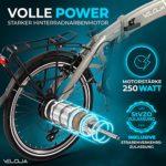VELOJA Ebike Bicicletta Pieghevole Bicicletta elettrica pieghevole 20 pollici Equipaggiamento StZVO Motore a mozzo posteriore da 250 W 41 Nm fino a 100 km di distanza 9 marce 5 livelli 0 0 VELOJA® Ebike Bicicletta Pieghevole – Bicicletta elettrica pieghevole – 20 pollici – Equipaggiamento StZVO – Motore a mozzo posteriore da 250 W 41 Nm, fino a 100 km di distanza – 9 marce – 5 livelli