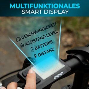 VELOJA® Ebike Bicicletta Pieghevole – Bicicletta elettrica pieghevole – 20 pollici – Equipaggiamento StZVO – Motore a mozzo posteriore da 250 W 41 Nm, fino a 100 km di distanza – 9 marce – 5 livelli - immagine 8