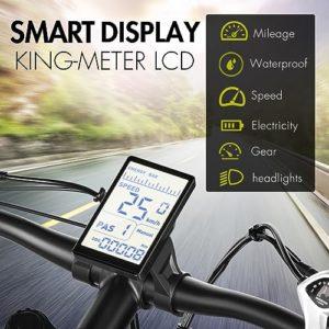 VLFINA Dual Shock Electric Mountain Bike per adulti, 48V17.5AH Batteria rimovibile, 26 pollici Fat Tyre 7 Speed ebike, bicicletta elettrica 14 VLFINA Dual Shock Electric Mountain Bike per adulti, 48V17.5AH Batteria rimovibile, 26 pollici Fat Tyre 7 Speed ebike, bicicletta elettrica - immagine 7