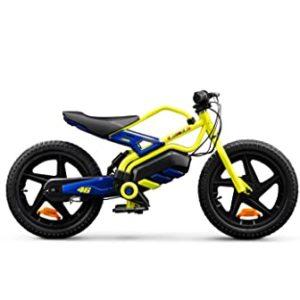 VR46 Kid Motorbike-X Bici elettrica, Ruote 16", Autonomia 8 Km, Motore 150W, Batteria 125Wh, con Sospensione, per bambini