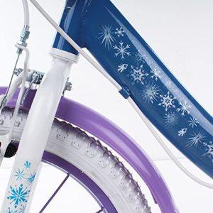 albri 16 Pollici, Bici Frozen Unisex Bambino, Bianco/Azzurro - immagine 6