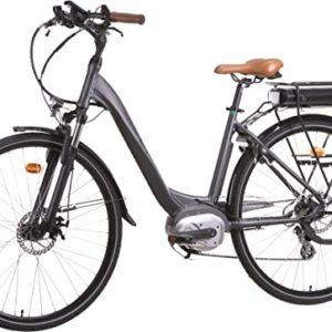 i-Bike, Urban 600, Bicicletta Elettrica a Pedalata Assistita Unisex adulto, Grigio antracite, Unica - immagine 4