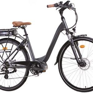 i-Bike, Urban 600, Bicicletta Elettrica a Pedalata Assistita Unisex adulto, Grigio antracite, Unica - immagine 5