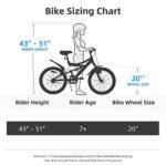 joystar 20 pollici bici per bambini e bambine dai 7 ai 13 anni bici per bambini con telaio in acciaio e cavalletto nero 0 3 joystar 20 pollici bici per bambini e bambine dai 7 ai 13 anni, bici per bambini con telaio in acciaio e cavalletto, nero