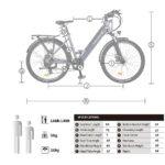 nakxus Bicicletta elettrica 26M208 bicicletta elettrica da 26 da trekking con batteria al litio da 36 V 125 Ah fino a 100 KM motore da 250 W compatibile con lUE colore grigio 0 3 nakxus Bicicletta elettrica 26M208, bicicletta elettrica da 26", da trekking, con batteria al litio da 36 V, 12,5 Ah, fino a 100 KM, motore da 250 W, compatibile con l'UE, colore: grigio