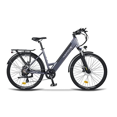 nakxus Bicicletta elettrica 26M208 bicicletta elettrica da 26 da trekking con batteria al litio da 36 V 125 Ah fino a 100 KM motore da 250 W compatibile con lUE colore grigio 0 nakxus Bicicletta elettrica 26M208, bicicletta elettrica da 26", da trekking, con batteria al litio da 36 V, 12,5 Ah, fino a 100 KM, motore da 250 W, compatibile con l'UE, colore: grigio