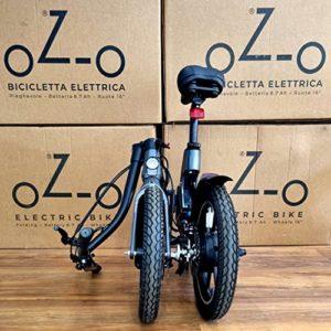 oZ-o EB16 - Bicicletta Elettrica Pieghevole da Città | Batteria 8.7Ah estraibile | Ruote 16"| Telaio in lega di Magnesio | Pedalata assistita | Ammortizzatore Centrale | Marchio Italiano - immagine 4