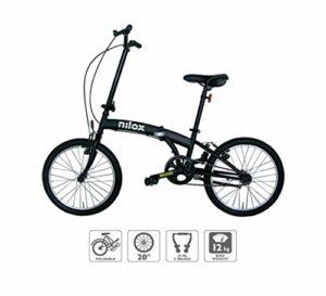 Biciclette e accessori con spedizione gratuita, ciclismo 55 Nilox, Bike X0, Bici Pieghevole, Facile da Trasportare, Design Moderno, con Telaio Opaco in Acciaio, Bicicletta Leggera, 12 kg di Peso, con Cerchi in Alluminio da 20"