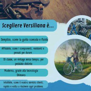 Versiliana Biciclette Vintage - City Bike - Resistene - Pratica - Comoda - Perfetta per moversi in città (NERO/BIANCO, DONNA 28") - immagine 4