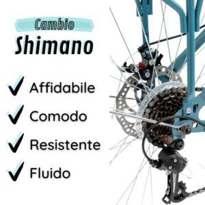 Versiliana Biciclette Vintage - City Bike - Resistene - Pratica - Comoda - Perfetta per moversi in città (NERO/BIANCO, DONNA 28") - immagine 5