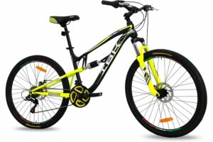 IBK Bicicletta MTB 27.5'' Pollici Bici Global Mountain Bike BIAMMORTIZZATA Ragazzo Cambio 21 Velocità Freni a Disco