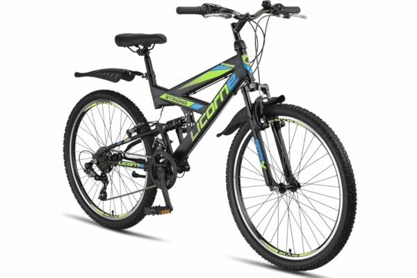 B07YGR7W93 69c2c844b5f85 Licorne Bike Premium Mountain Bike Strong da 26 pollici, bicicletta per ragazzi, ragazze, donne e uomini, con cambio Shimano