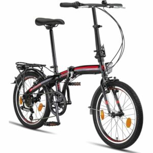 Licorne Bike CONSERES - Bicicletta pieghevole di alta qualità, 20 pollici, per uomo e donna, cambio a 6 marce - immagine 1
