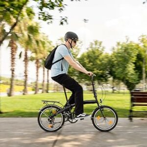 Licorne Bike CONSERES - Bicicletta pieghevole di alta qualità, 20 pollici, per uomo e donna, cambio a 6 marce - immagine 5