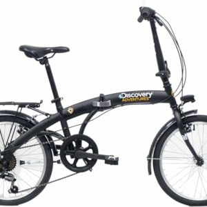 Bicicletta Pieghevole, Nero Opaco, Unisex, 20