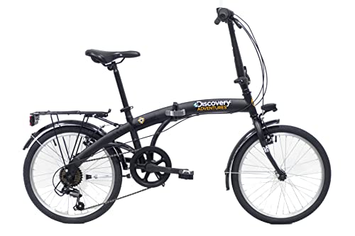 B08VW3171C 0 69c2bf8a15391 Bicicletta Pieghevole, Nero Opaco, Unisex, 20
