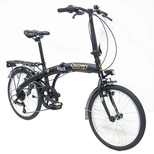 B08VW3171C 1 69c2bf8ac01c9 Bicicletta Pieghevole, Nero Opaco, Unisex, 20