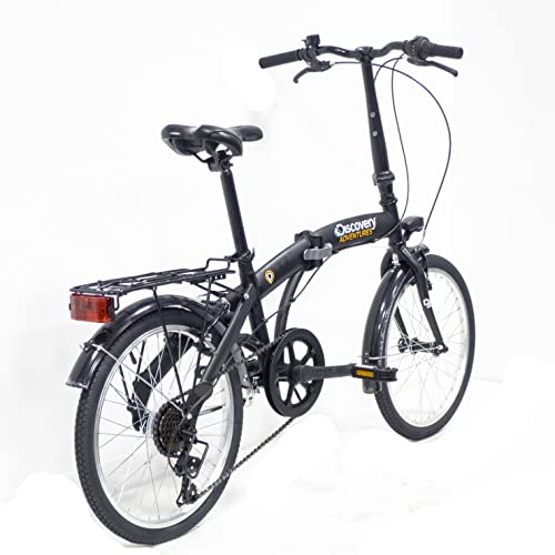 B08VW3171C 2 69c2bf8bc7d26 Bicicletta Pieghevole, Nero Opaco, Unisex, 20