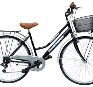 MADICKS Bicicletta Donna da Passeggio Olanda Misura 28 Bici da città Vintage retrò con Cestino Nero Con Cambio - immagine 2