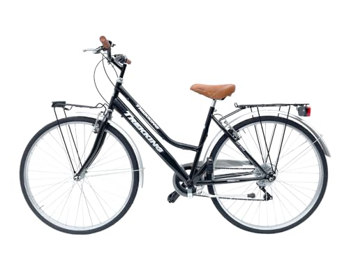 B09FGPDJL8 1 69c2b67800894 MADICKS Bicicletta Donna da Passeggio Olanda Misura 28 Bici da città Vintage retrò con Cestino Nero Con Cambio