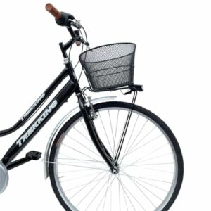 MADICKS Bicicletta Donna da Passeggio Olanda Misura 28 Bici da città Vintage retrò con Cestino Nero Con Cambio - immagine 4