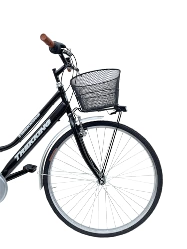 B09FGPDJL8 2 69c2b678d8a63 MADICKS Bicicletta Donna da Passeggio Olanda Misura 28 Bici da città Vintage retrò con Cestino Nero Con Cambio