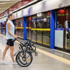 Licorne Bike Phoenix, bicicletta pieghevole in alluminio, 20 pollici, da uomo e da donna, con cambio a catena a 7 marce, tela - immagine 4