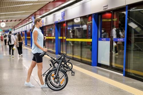 B09FT842K8 2 69c2c0e446060 Licorne Bike Phoenix, bicicletta pieghevole in alluminio, 20 pollici, da uomo e da donna, con cambio a catena a 7 marce, tela