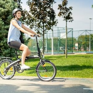 Licorne Bike Phoenix, bicicletta pieghevole in alluminio, 20 pollici, da uomo e da donna, con cambio a catena a 7 marce, tela - immagine 5