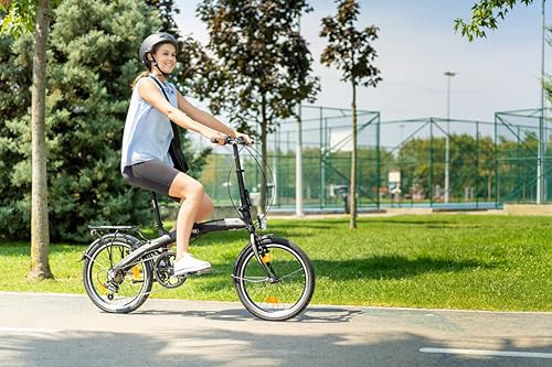 B09FT842K8 3 69c2c0e6154c5 Licorne Bike Phoenix, bicicletta pieghevole in alluminio, 20 pollici, da uomo e da donna, con cambio a catena a 7 marce, tela